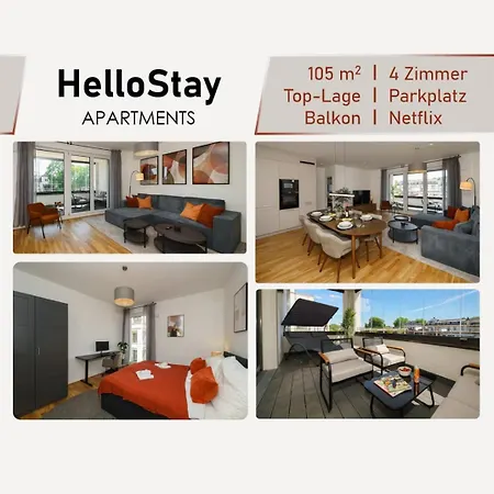 Luxurioeses 4-zimmer-apt Im Boutique-stil I Top-lage I Familienfreundlich I Balkon I Kueche I Netflix I Kostenloser Parkplatz I 105 M2 *
