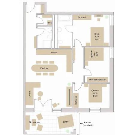 Appartement Luxurioeses 4-zimmer-apt Im Boutique-stil I Top-lage I Familienfreundlich I Balkon I Kueche I Netflix I Kostenloser Parkplatz I 105 M2 Eltville am Rhein